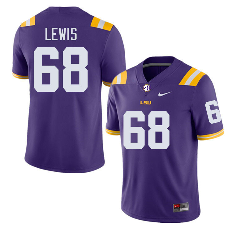 Damien Lewis LSU Tigers Jersey,Louisiana State University Tigers Football Jersey-Purple